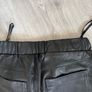 Peacocks Faux leather black slim fit trousers UK10 Image 8