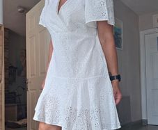 White summer dress, size 14