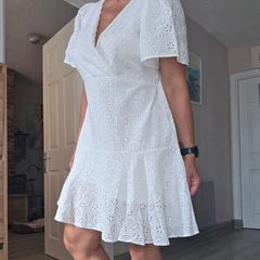 White summer dress, size 14