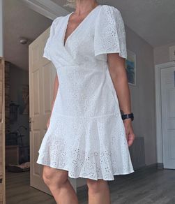 White summer dress, size 14