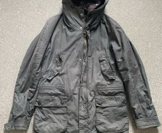 Barbour Men's Retail Reiver Waxed Hooded Jacket Navy Small MWX1490NY71