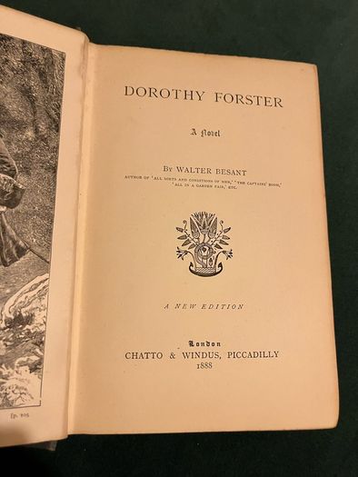 Antique Dorothy Forster by Walter Besant book