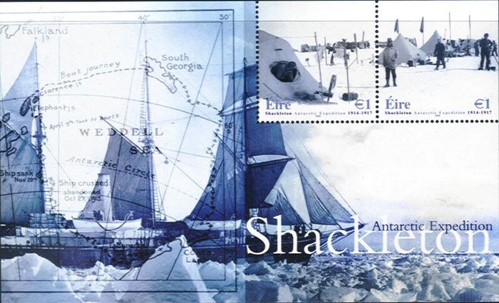 2004 Ireland Shackleton Commemorative Stamps Miniature Sheet Mint Never Hinged (MNH)