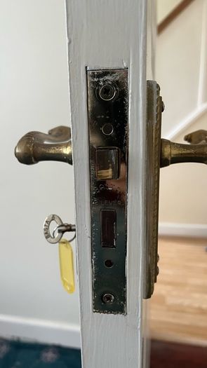 Timber white door