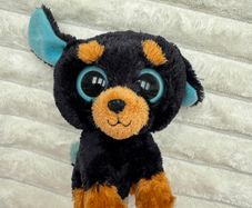 TY Beanie TUFFY the Rottweiler Dog Beanie Boo Soft approx. 6" Used Please see pictures