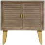 Sideboard 80x35x80 cm Solid Mango Wood and Cast Iron Image 4