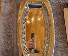 Silver serving dish