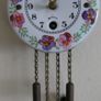 Vintage 1950s Retro Miniature German Wintermantle Ceramic Dial Wall Clock ca. 1950 (in working order) Image 6