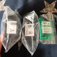 118ink.com 2 x Hewlett Packard HP Black 350 & 1 Colour 351 Refurbished Refill Ink Cartridges.