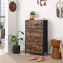 Chest of Drawers Storage Cabinet 5 rustic brown Image 5