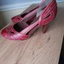 Red Faith leather heels size 5 Image 3