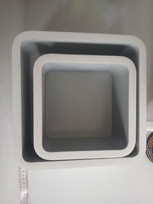 Square wall shelves