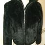 Pull and Bear black supersoft faux fur bomber jacket size s up to uk10 Image 2