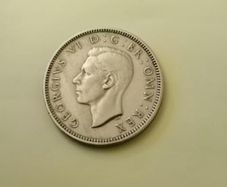 1950 George VI UK Shilling