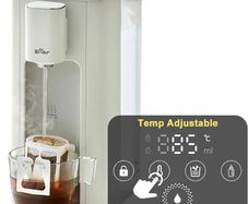 3L Instant Hot Water Dispenser 6 Temp Settings 45C 90C  5 Volume Options 150ml 500ml Auto Clean & Child Lock, LED Night Light, Energy Efficient, Digital Touch Screen