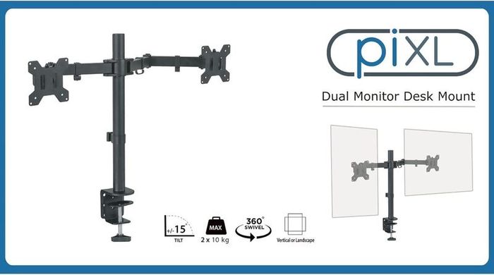 Monitor stand dual monitor up to 27" screens