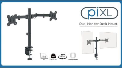 Monitor stand dual monitor up to 27" screens