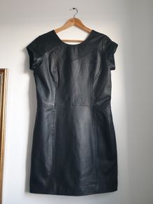 I.code Real Leather Dress Size Uk 14 (eu 42)