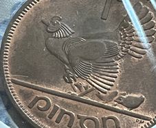 1968 'chickless' Irish Penny - RARE