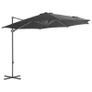 Outdoor Umbrella with Portable Base Anthracite/Base Green Image 7