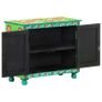 Hand Painted Sideboard Multicolour 70x35x60 cm Solid Mango Wood Image 5