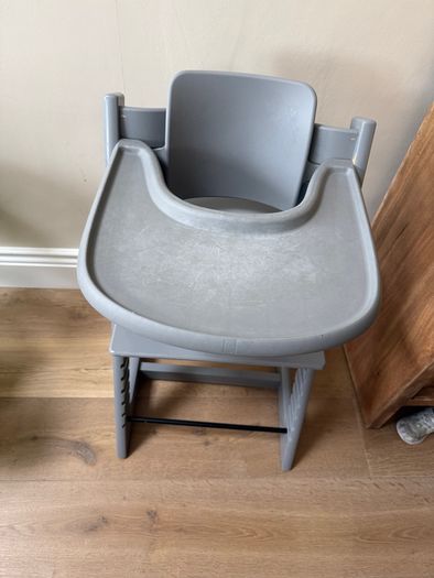 Stokke Tripp trapp high chair, seat cover and tray