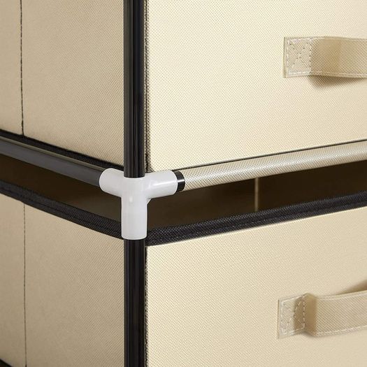 Cabinet Storage Shelf with 4 Fabric Drawers - Free Delivery Nationwide