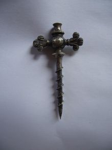 Antique silverplate champagne tap stamped S. Maw & Son London - Circa 1890's