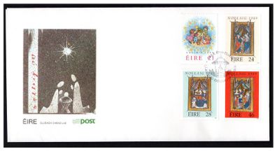 1989 Ireland Christmas Commemorative Stamps An Post First Day Cover (FDC)