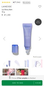 Laneige Glossy Blueberry Myrtille lip balm