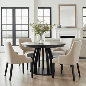 Axis Black Extendable Dining Table  100 to 140cm