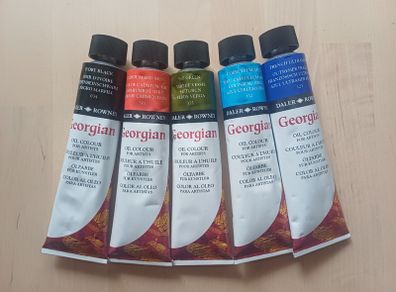 Daler Rowney Georgian Oil Paints 5 Tubes 120ml