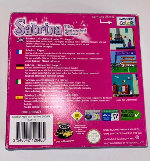 Sabrina Zapped GameBoy Color