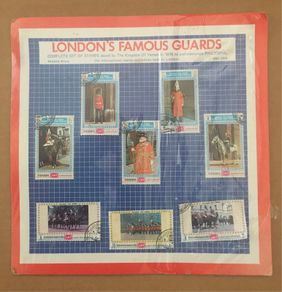 London Famous Guards Complete set of Stamps issued by The Kingdom of Yemen in 1970 to commemorate Philympia.