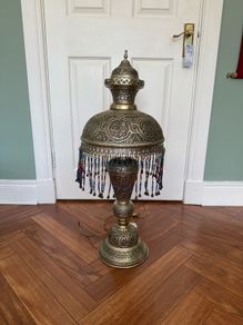 Large Moroccan Middle Eastern Table Lamp