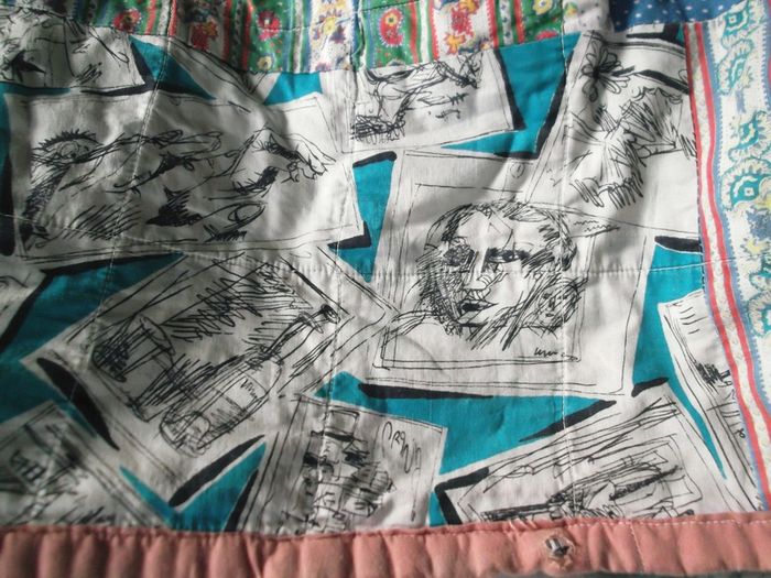 vintage scrap quilt, antique quilt, Rag quilt