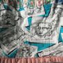 vintage scrap quilt, antique quilt, Rag quilt Image 3