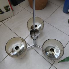 antique G Sciolari lustre 3 arm ceiling and wall lights 1960s