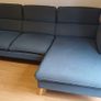 Blue fabric sofa Image 2