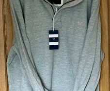 Crew Clothing Padstow Pique 1/4 Zip Sweatshirt