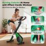 Upgraded Folding Exercise Bike with 16-Level Adjustable Magnetic Resistance, 330/350LBS Quiet Foldable Indoor Cycling Bike, Fitness Stationary Bike with LCD Display & Large Comfortable Seat Cushion Image 5