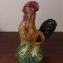 Fantastic Vintage Ceramic Portuguese Majolicaware Rooster Toothpick Holder by Bordallo Pinheiro, Circa 1950s - Kitschtastic!!! Image 6