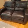 2 seater brown sofa Image 2