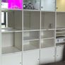 Kallax Display Unit 4X4 with Glass Display & Cupboards Image 3