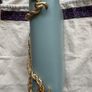 Tory Burch Handbag Leather Plain, Eggshell Blue (Good Condition) Image 9