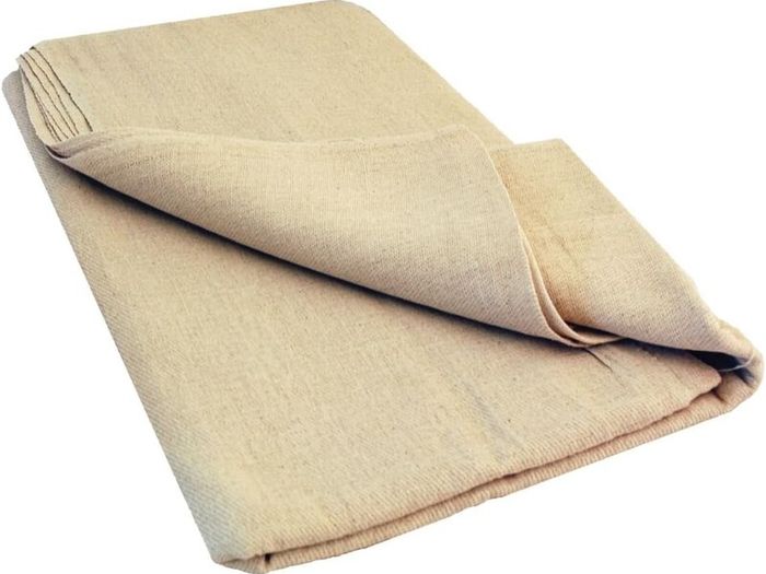 Cotton calico dustsheet  2.7m x 3.6m (9ft X 12ft)