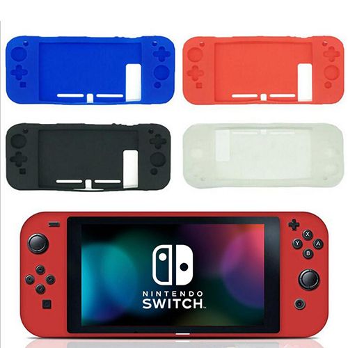 Silicone Rubber Gel Console Protective Skin Soft Case Cover For Nintendo Switch Red