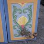 2 X Victorian Hanging Mahogany Wall Panels with Brass Dragon Sconces Image 4