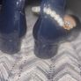 Brand new navy girls shoe with heel size 11 & size 13 Image 3