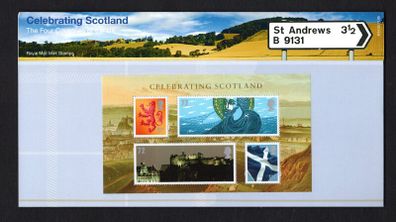 2006 Great Britain Celebrating Scotland Commemorative Stamps Miniature Sheet Presentation Pack